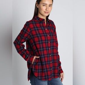 Abercrombie & Fitch Flannel Plaid Button Front Shirt S